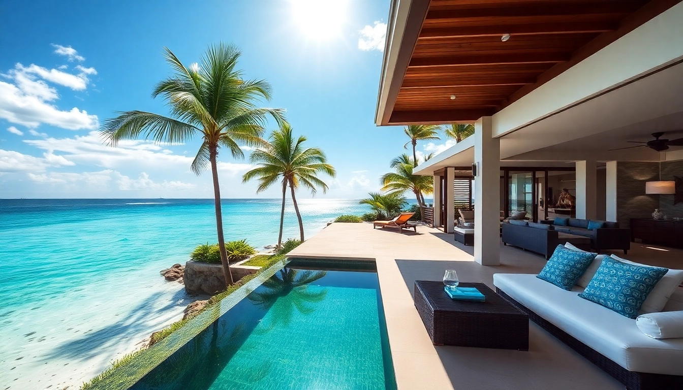 Stunning luxury rentals St Martin featuring a beachfront villa with breathtaking views and modern amenities.