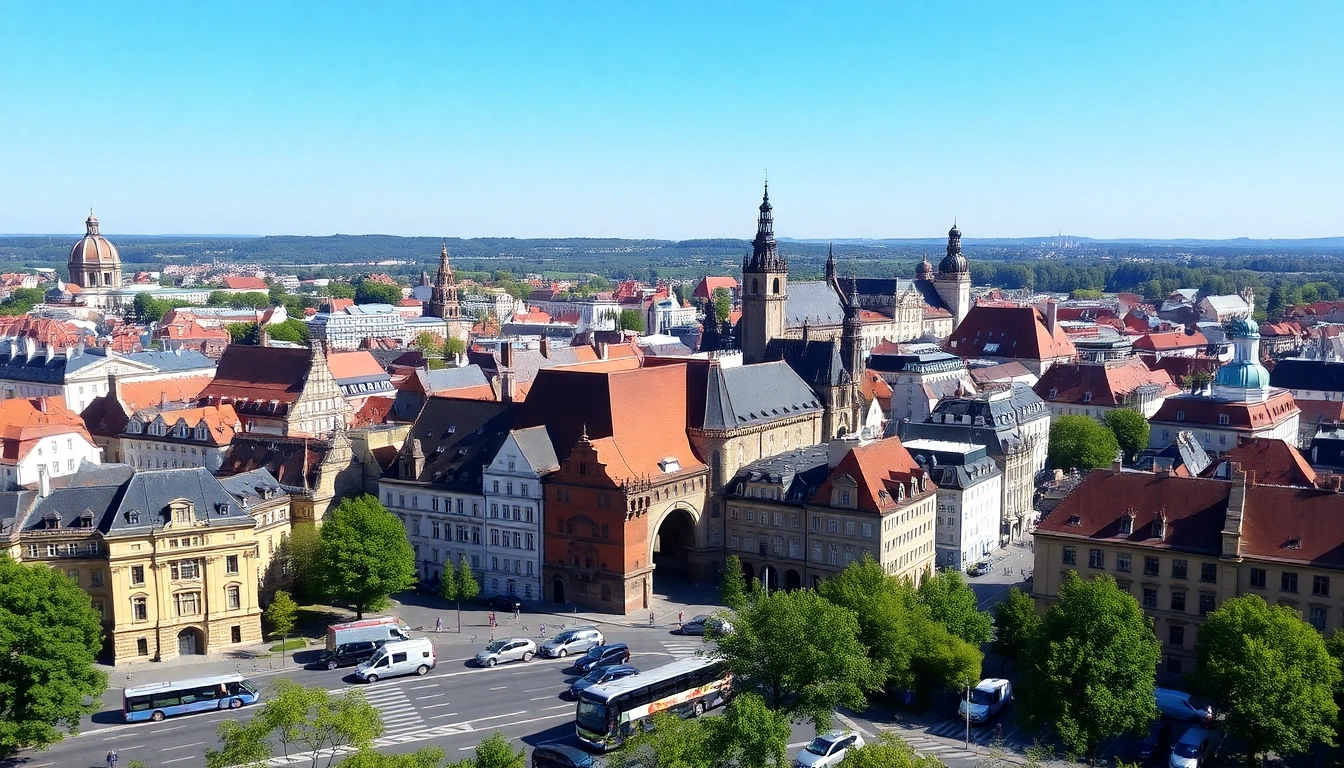 Efficient Umzug Nürnberg with skilled movers transporting furniture through a historic Nürnberg street.