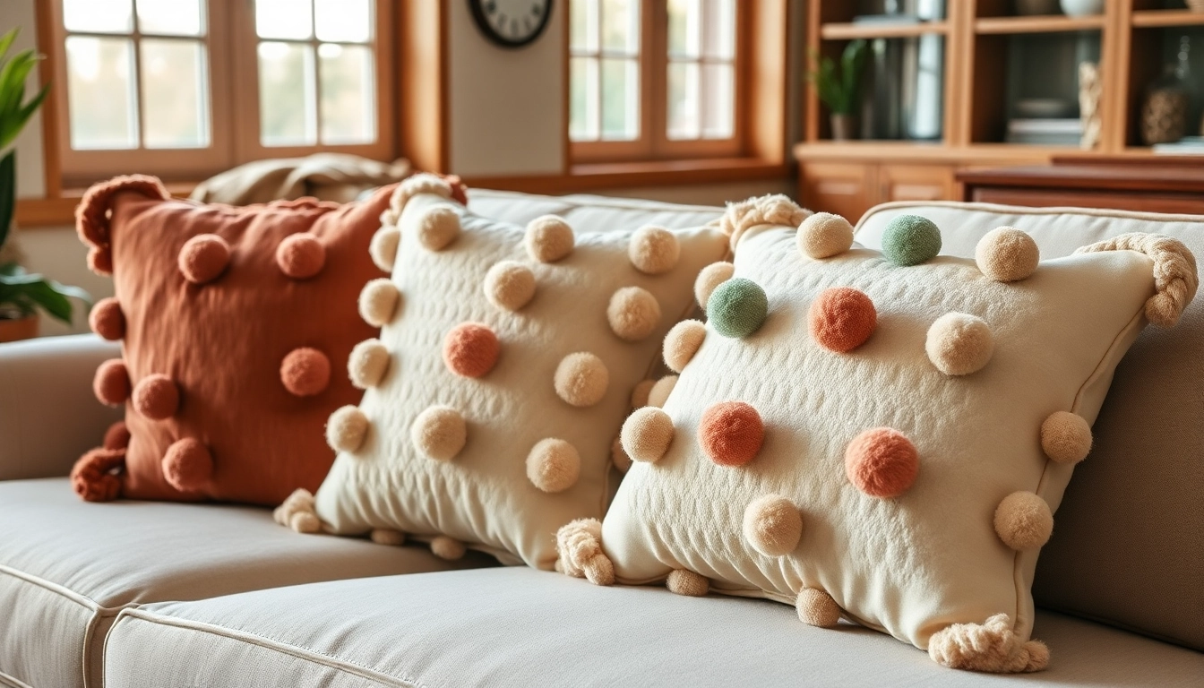 Add charm and comfort to your home décor with these stylish pompom cushions from https://labboho.com/collections/pompom-cushion.