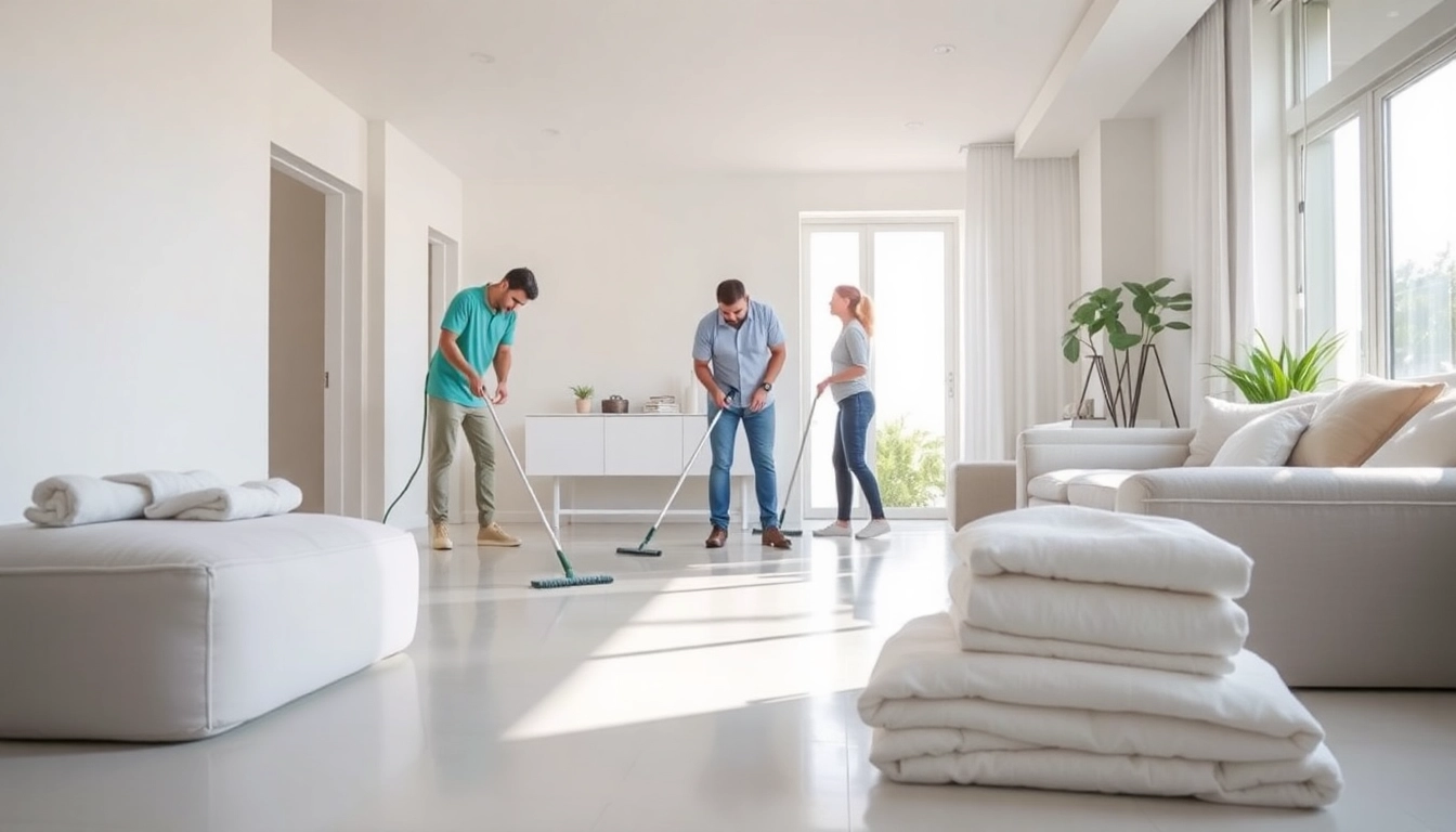 Bond cleaning Logan professionals expertly cleaning an apartment, ensuring a sparkling finish.