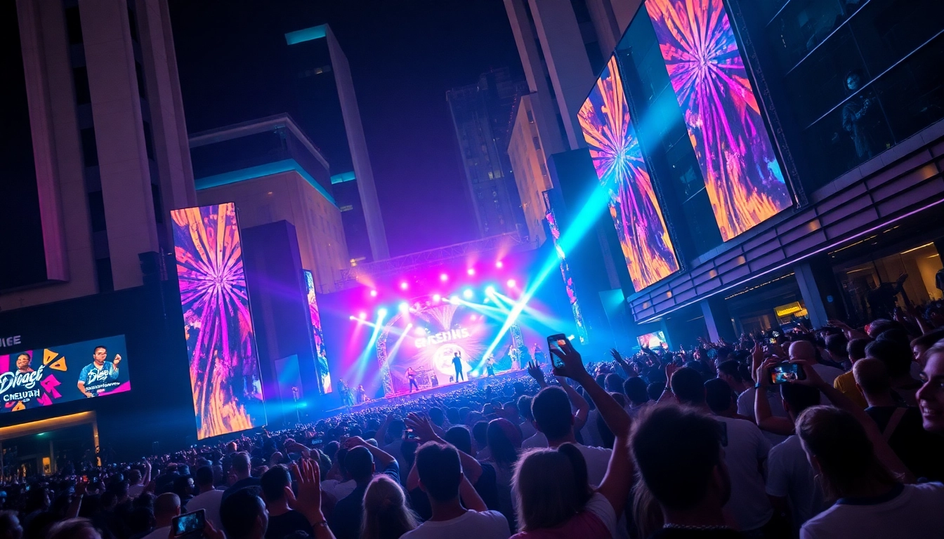 Experience the vibrant 汽水音乐海外 festival atmosphere with diverse artists and colorful lights.
