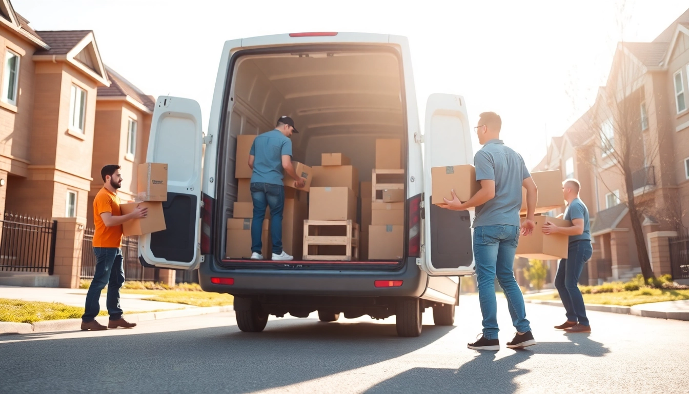 Efficient man and van moving service showcasing professional movers in action.