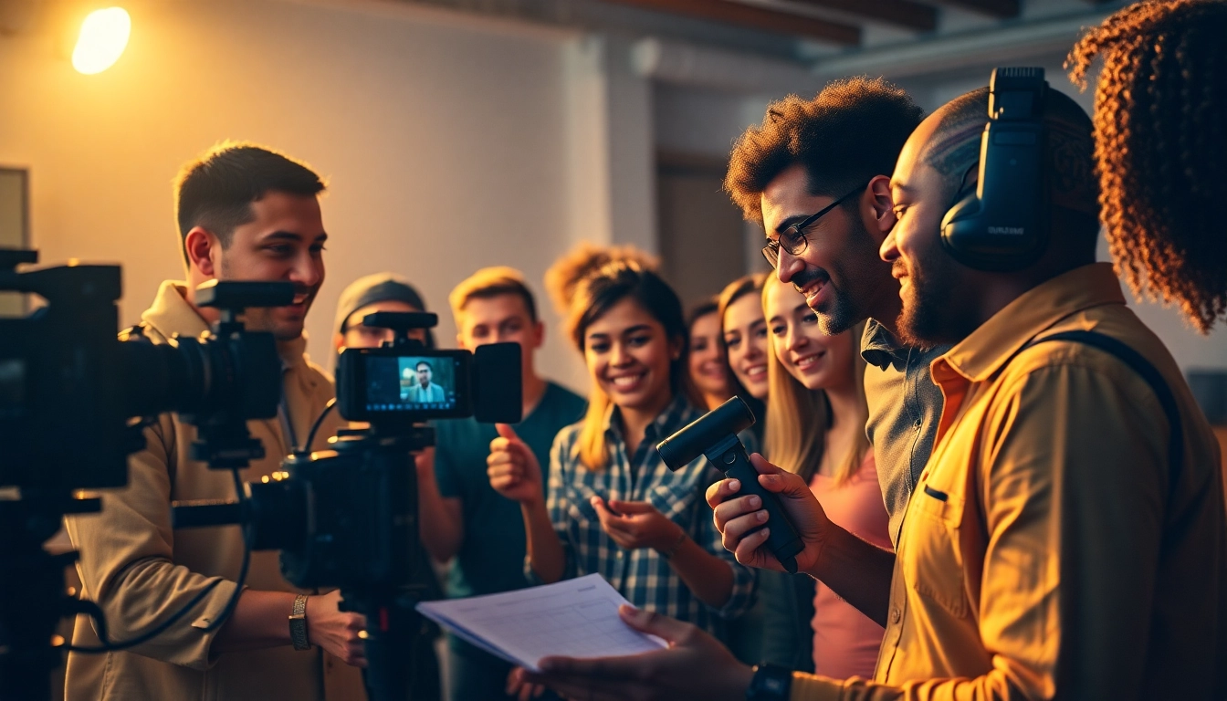 Creating 홍보영상제작 in a collaborative environment with creative professionals focused on video production.