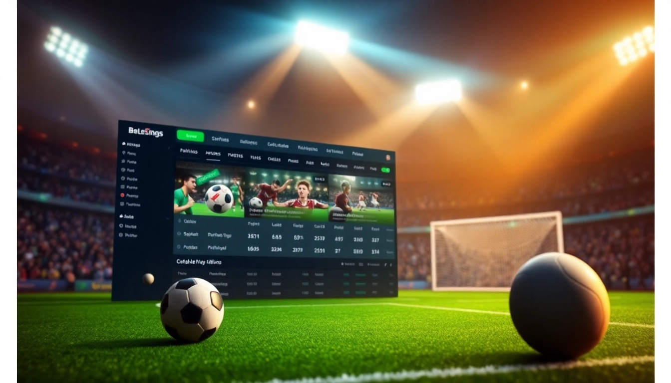 Engage in judi bola online with a vibrant betting interface that invites excitement and action.