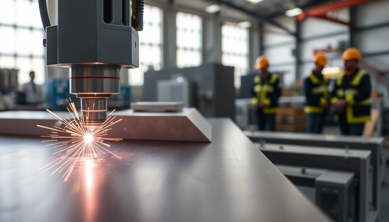 Laser welding machine performing precision tasks in a modern industrial workshop setting.