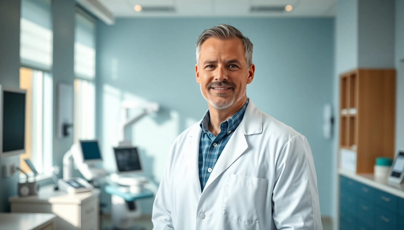 Dr. Ryon Parker MD delivering personalized healthcare in a modern medical office.