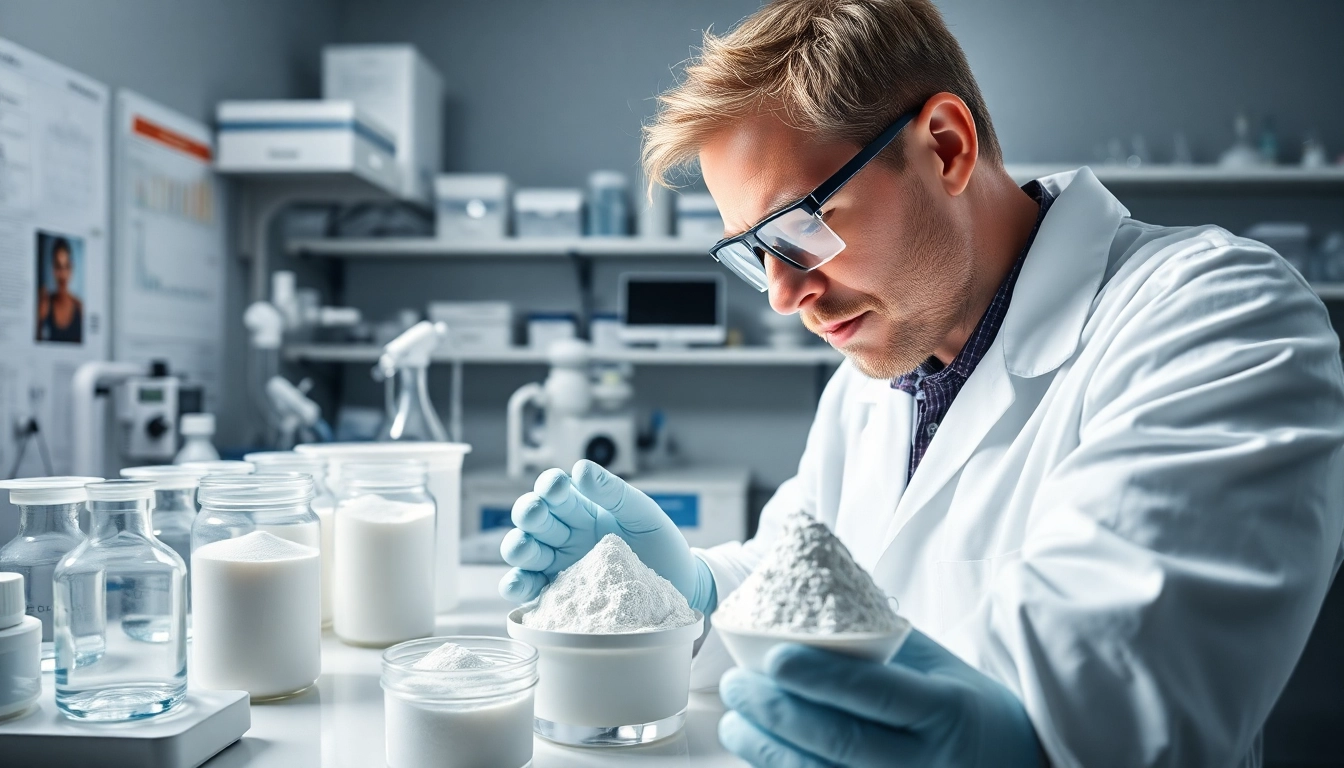 HPMC manufacturer analyzing samples in a professional lab environment with precision and clarity.